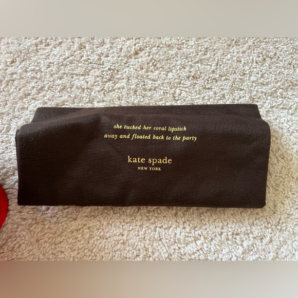 NWT Kate Spade NY Quilted Signature Spade Small Harmony Handbag Red & Dustbag ♠️ - Picture 6 of 9